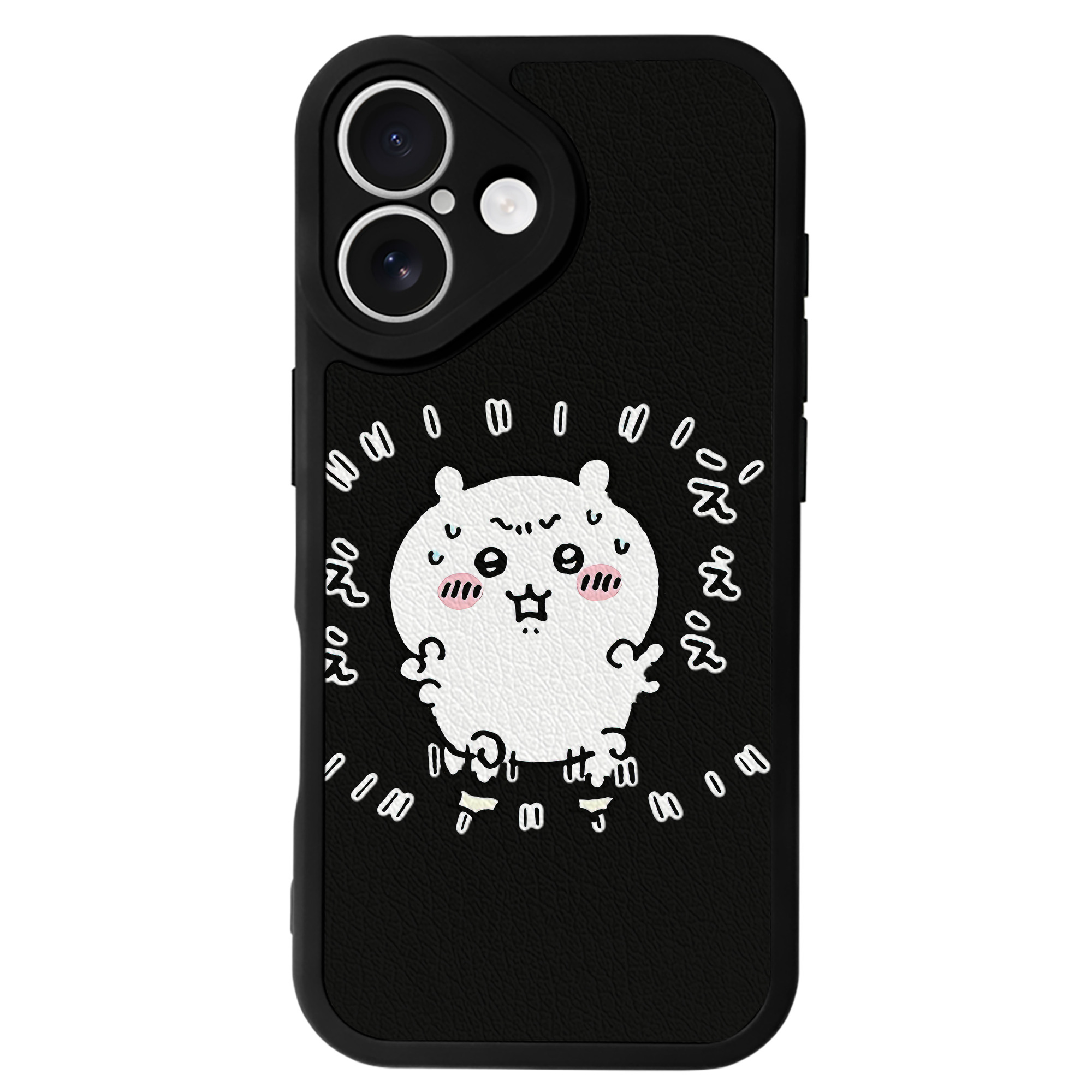 （画像用） ちいかわ ちいかわ Chii-kawa chiikawa 【iPhone 16シリーズ対応】シリコンスマホケース（レザー調） 材質：シリコン
